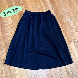 Lands’ End Black Skirt